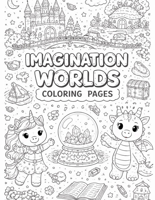 Imagine, Draw & Create Coloring Book