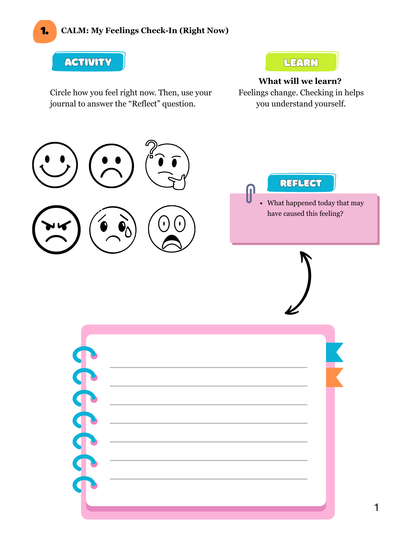 Calm, Confident, Kind: A Feelings Workbook with Activities to Help Kids Manage Emotions