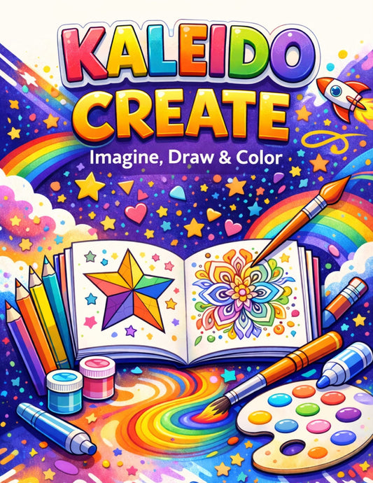 Imagine, Draw & Create Coloring Book